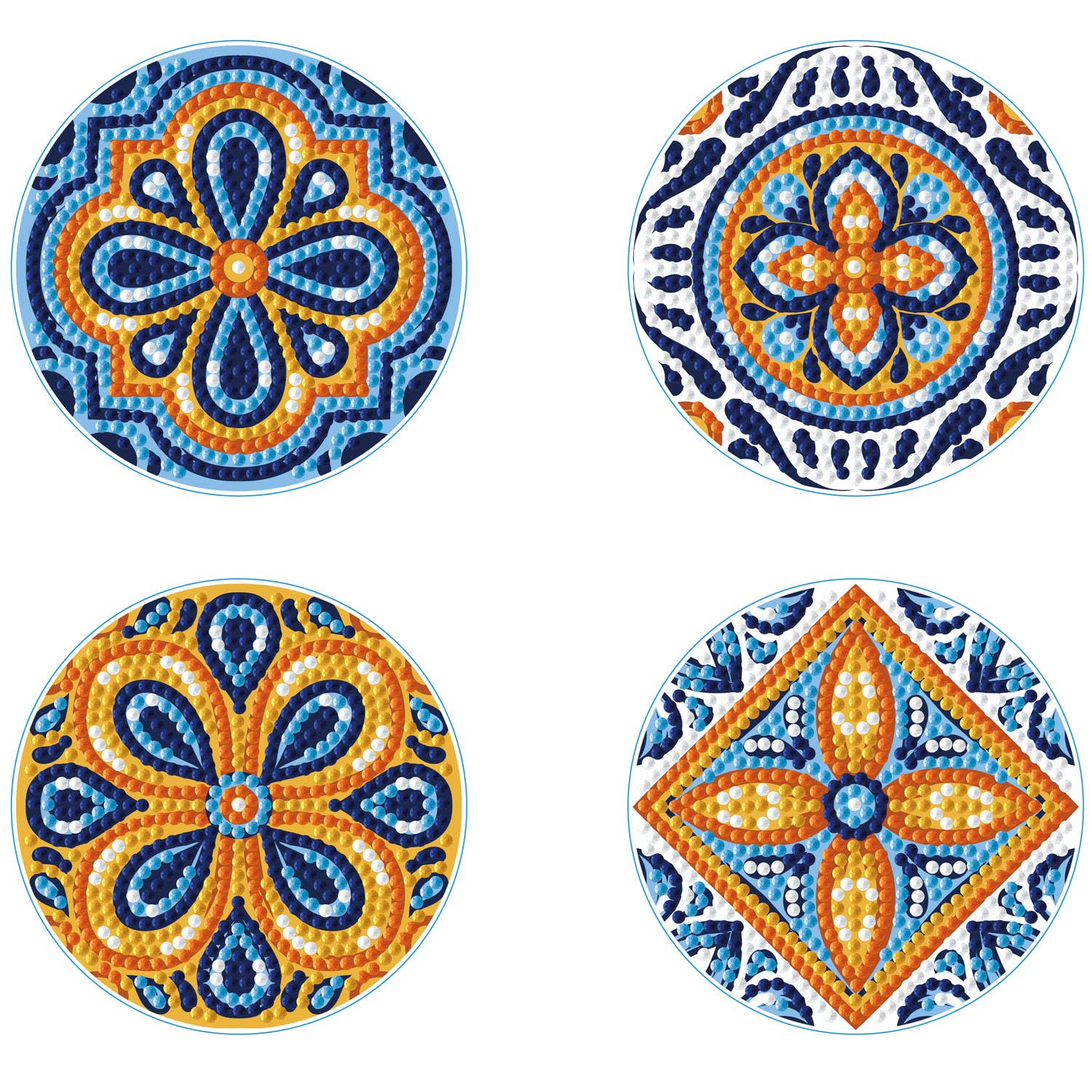 DIAMOND DOTZ® - Coasters - Portuguese Tiles