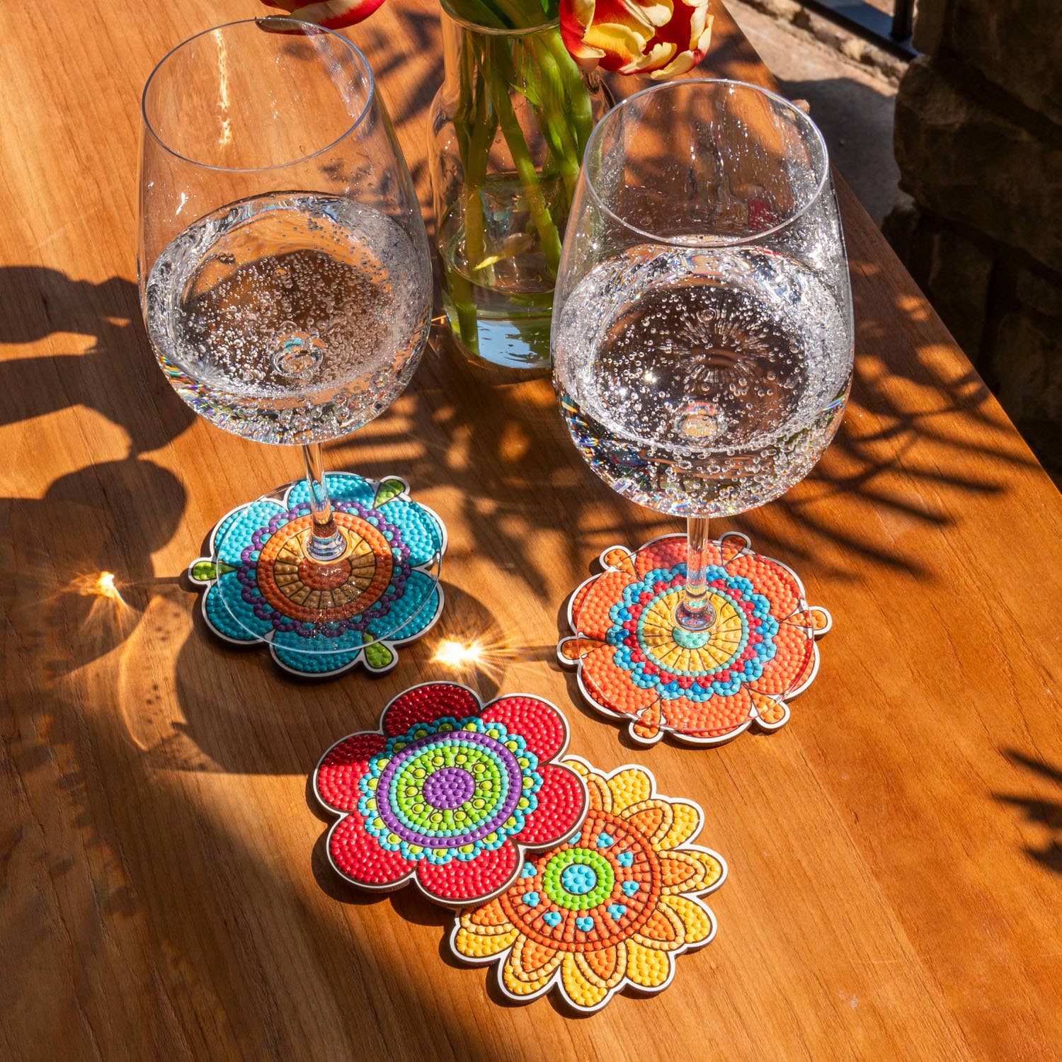 DIAMOND DOTZ® - Coasters - Hippy Brights