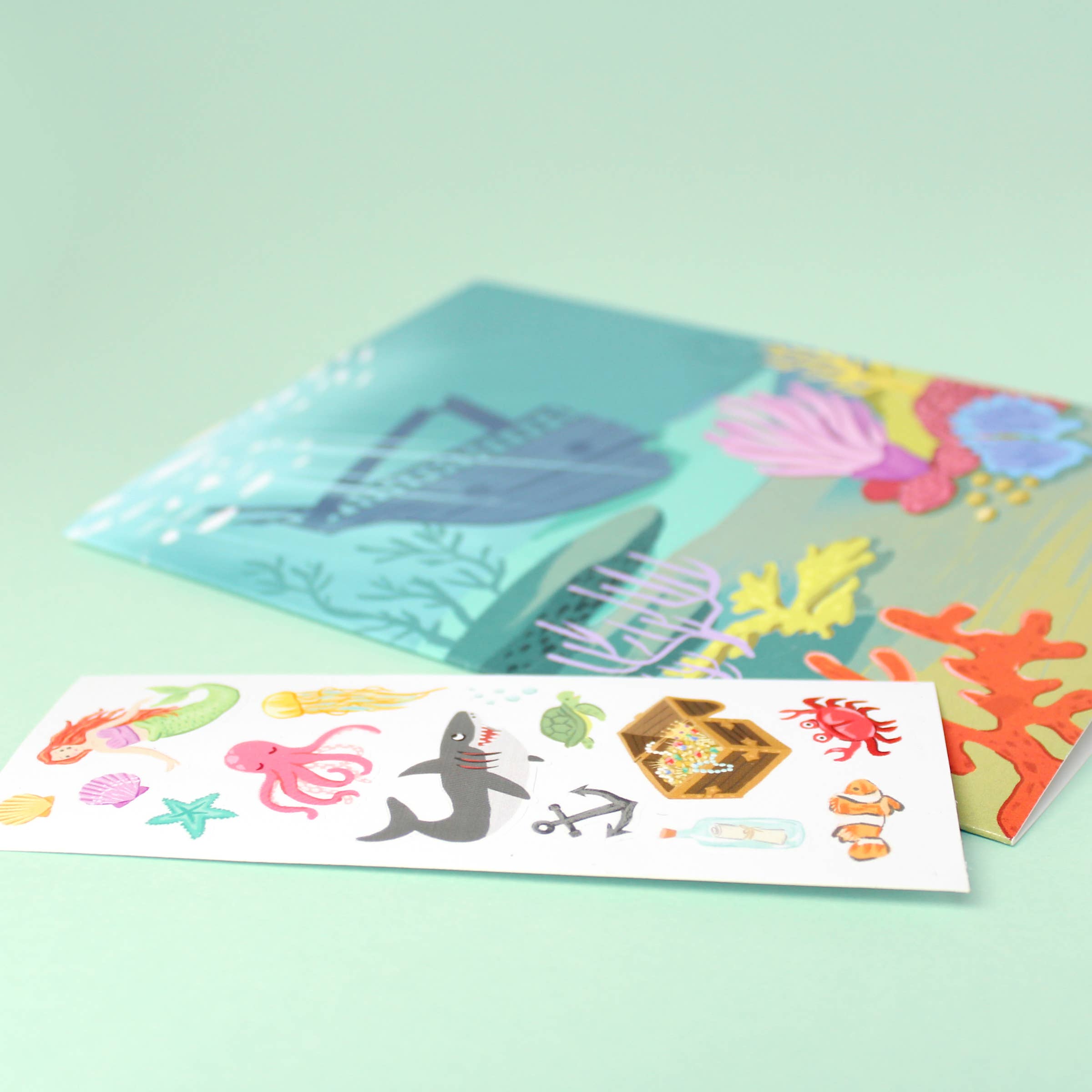 Inklings Paperie - Sticker Scene Card - Under the Sea