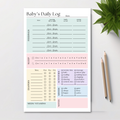 Eleventh and Taylor - Baby & Newborn Daily Care Log: 50-Page Notepad