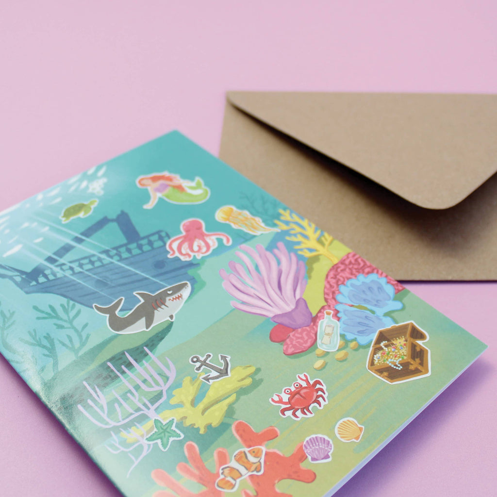 Inklings Paperie - Sticker Scene Card - Under the Sea