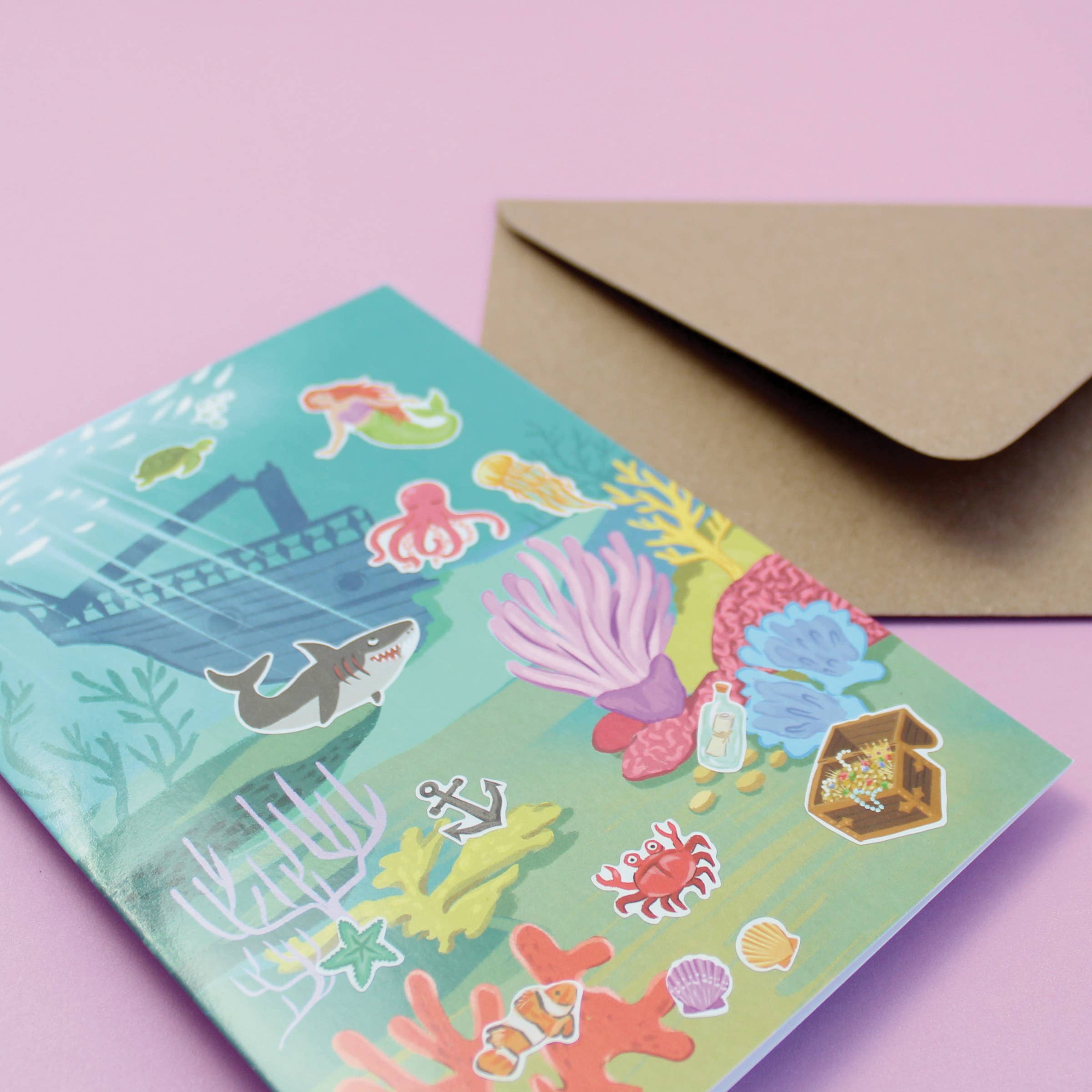 Inklings Paperie - Sticker Scene Card - Under the Sea