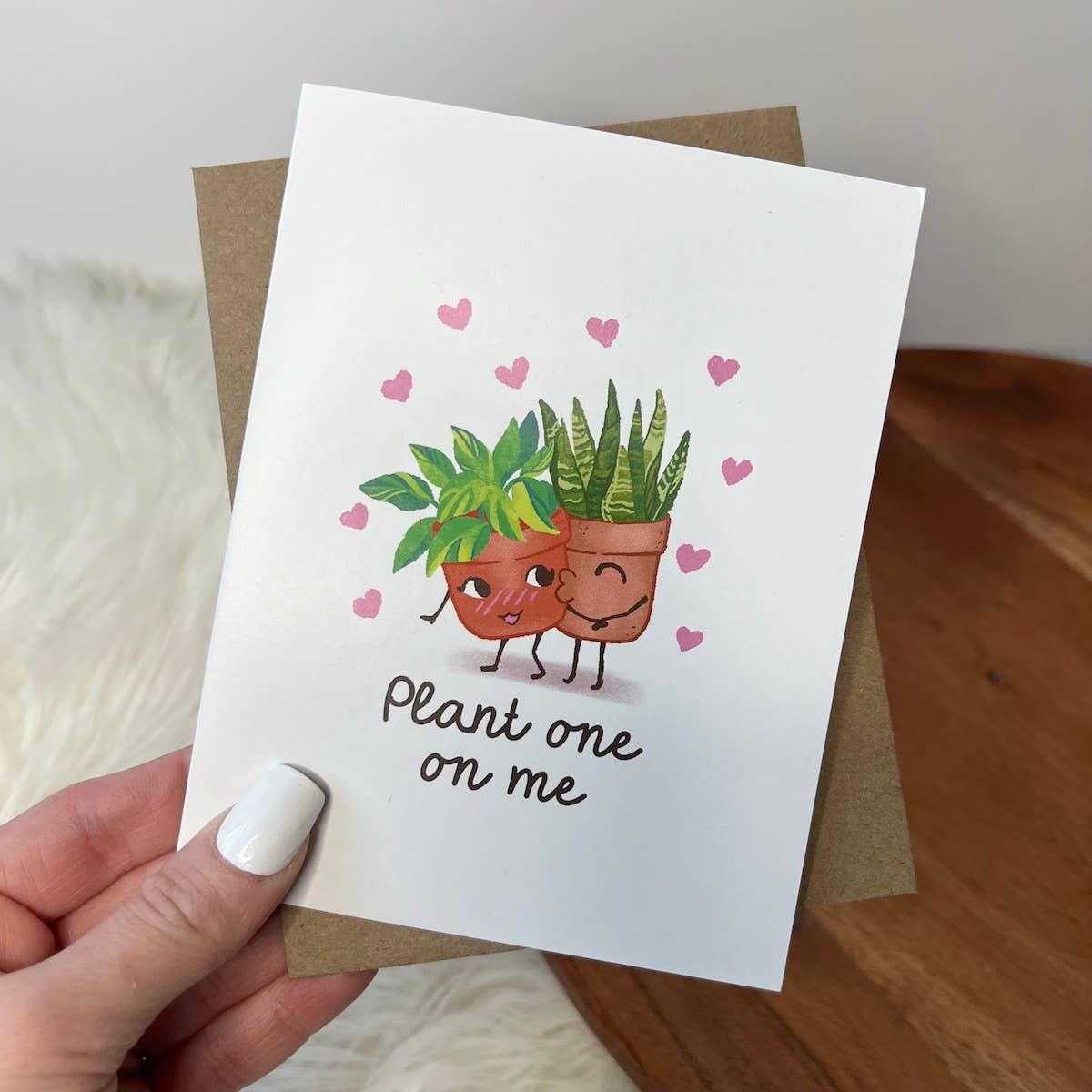Big Moods - "Plant One On Me" Valentine's Day Greeting Card