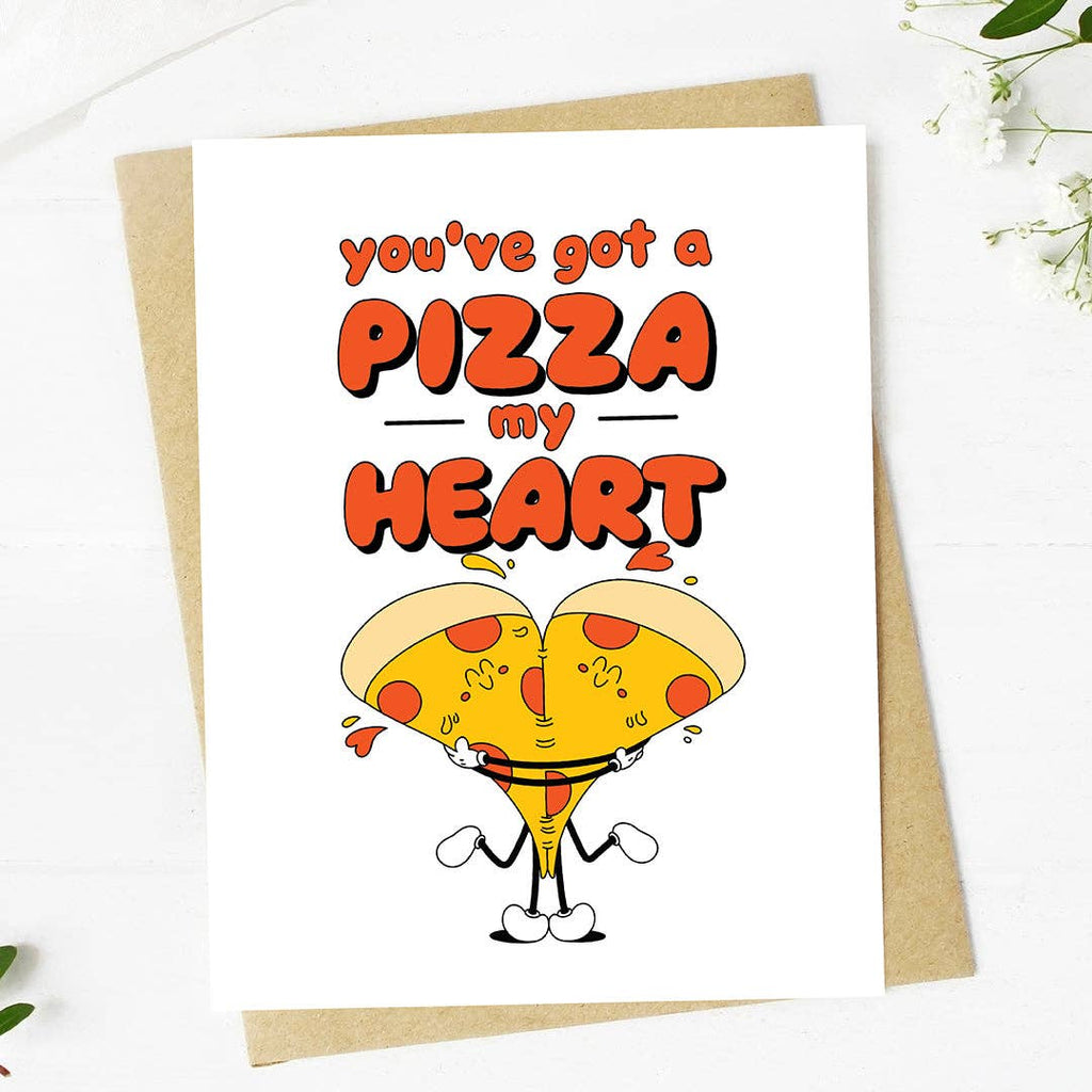Big Moods - "You've got a pizza my heart" Pun Valentine's Day Card