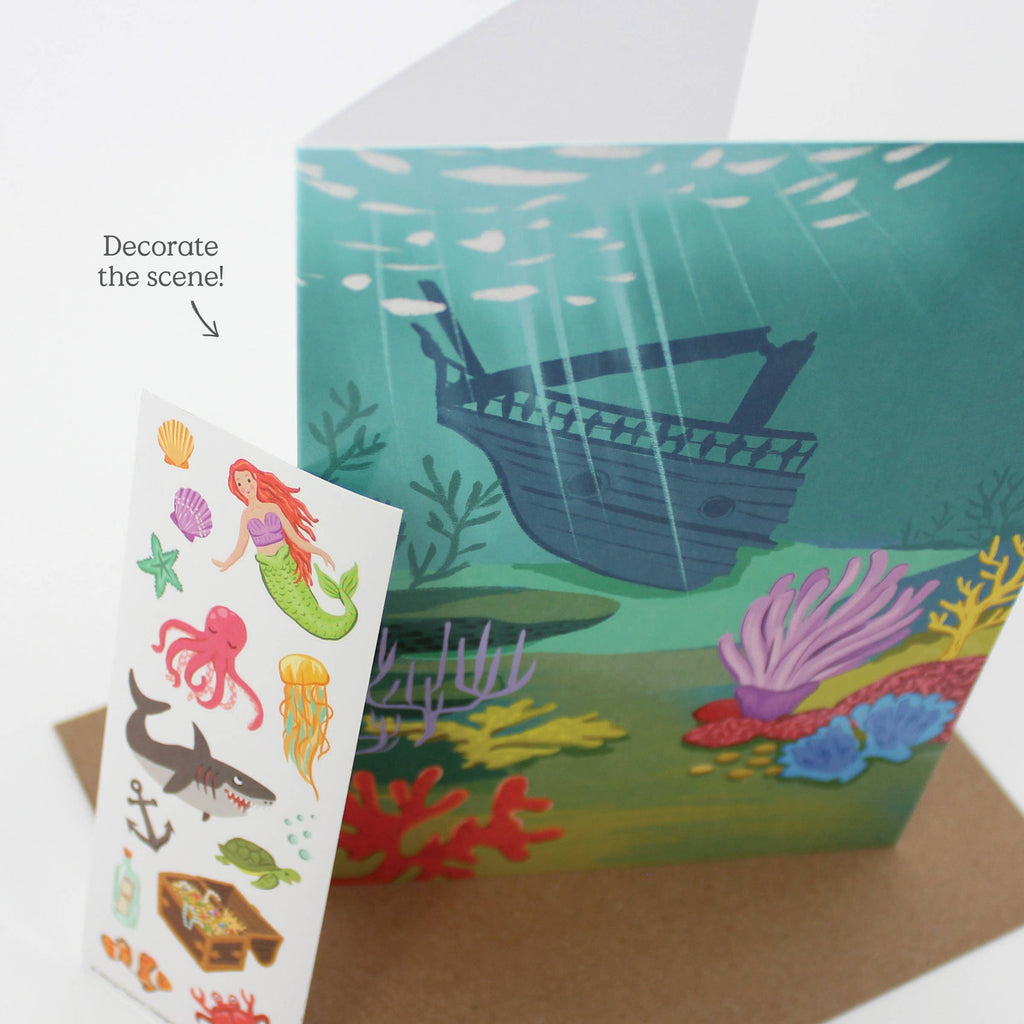 Inklings Paperie - Sticker Scene Card - Under the Sea