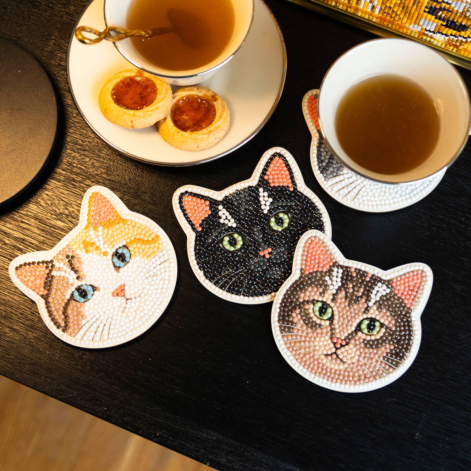 DIAMOND DOTZ® - Coasters - Cats