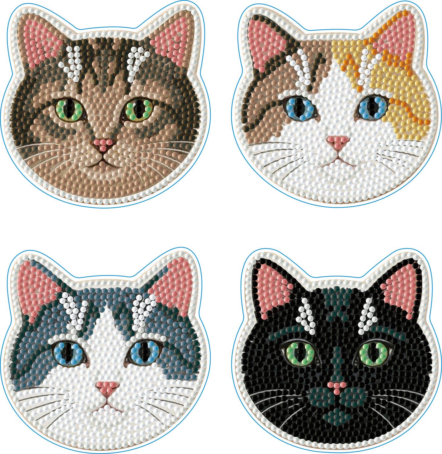 DIAMOND DOTZ® - Coasters - Cats
