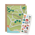Inklings Paperie - Sticker Scene Card - Tiny Town