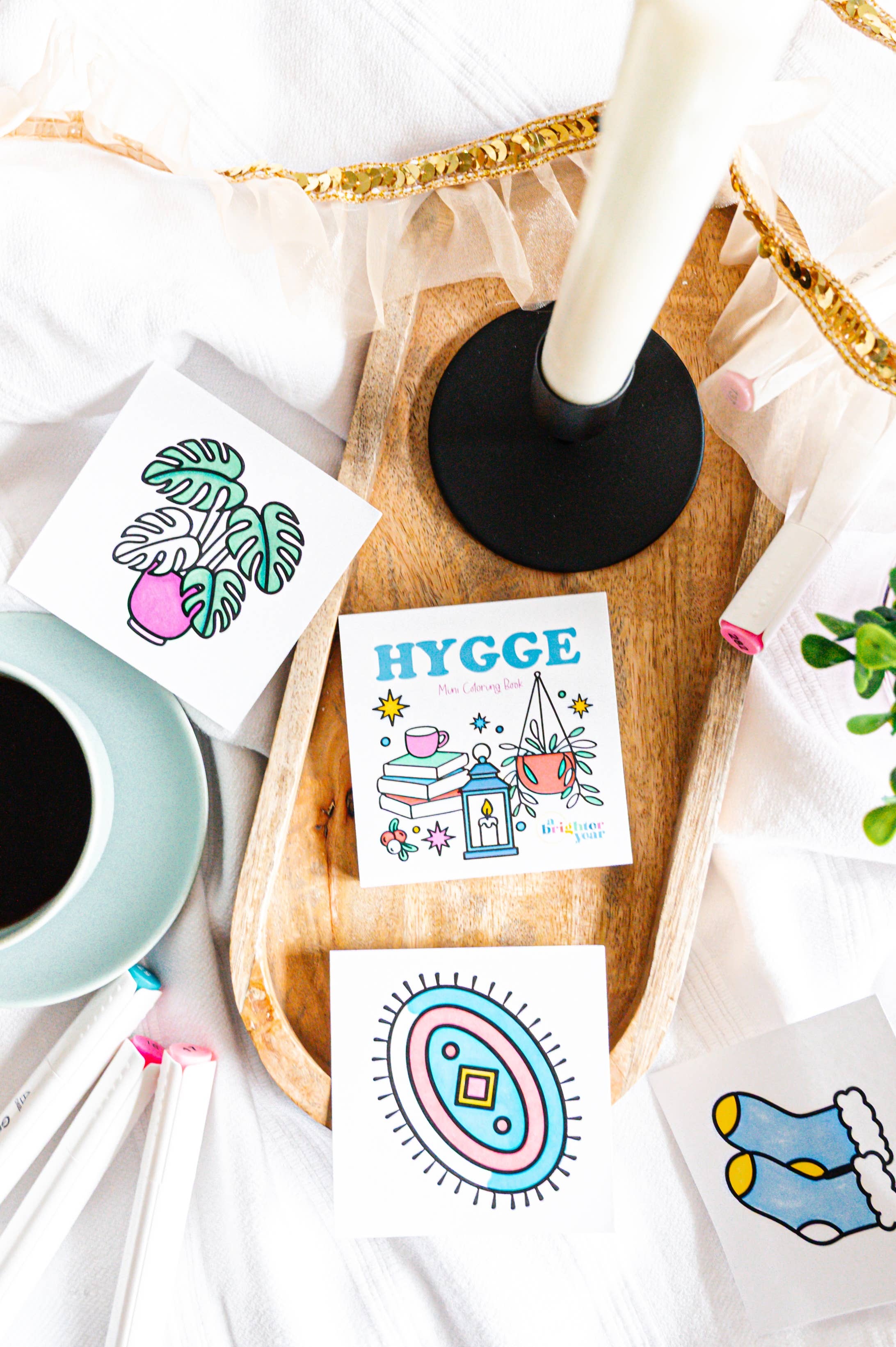 A Brighter Year - Hygge Mini Coloring Book
