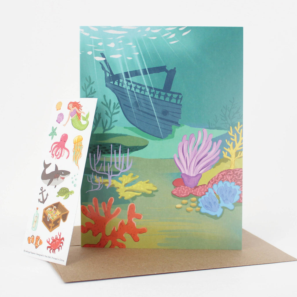 Inklings Paperie - Sticker Scene Card - Under the Sea