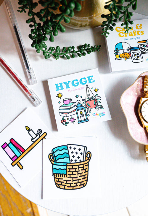 A Brighter Year - Hygge Mini Coloring Book