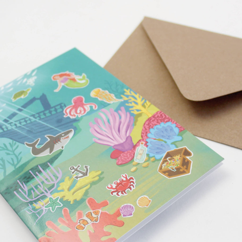 Inklings Paperie - Sticker Scene Card - Under the Sea