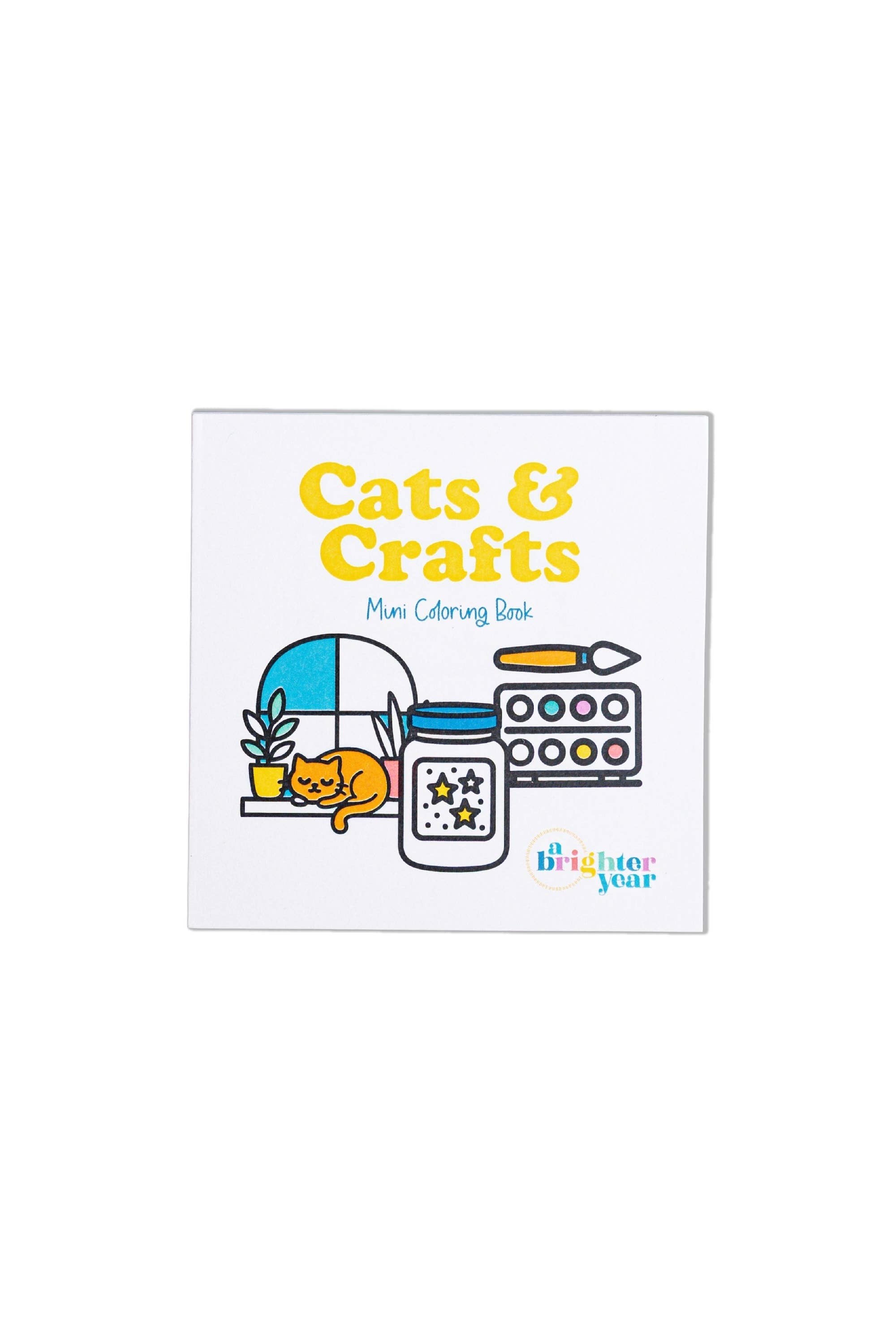 A Brighter Year - Cats & Crafts Mini Coloring Book