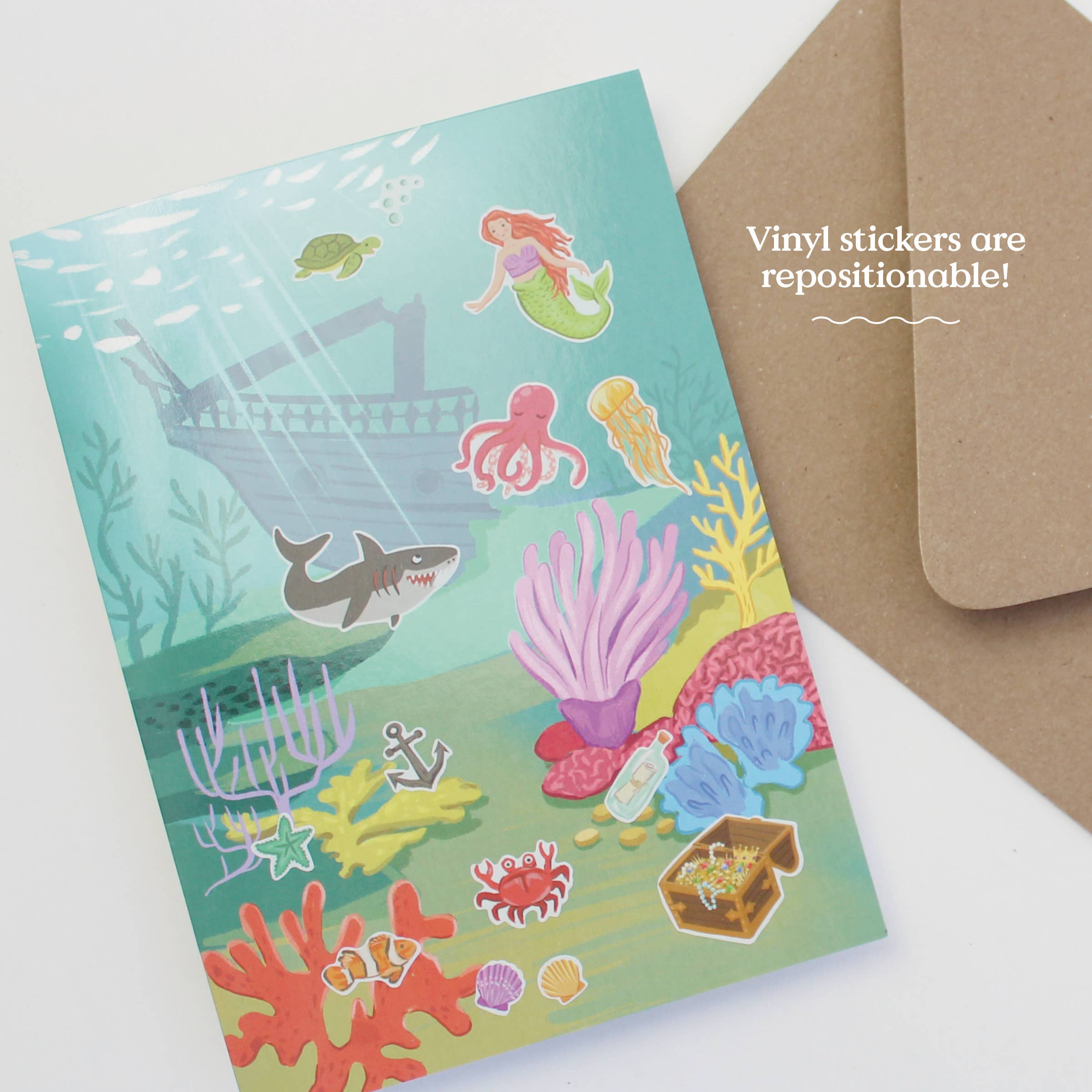 Inklings Paperie - Sticker Scene Card - Under the Sea