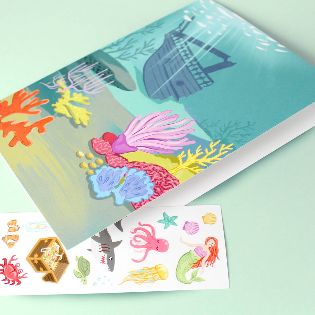 Inklings Paperie - Sticker Scene Card - Under the Sea