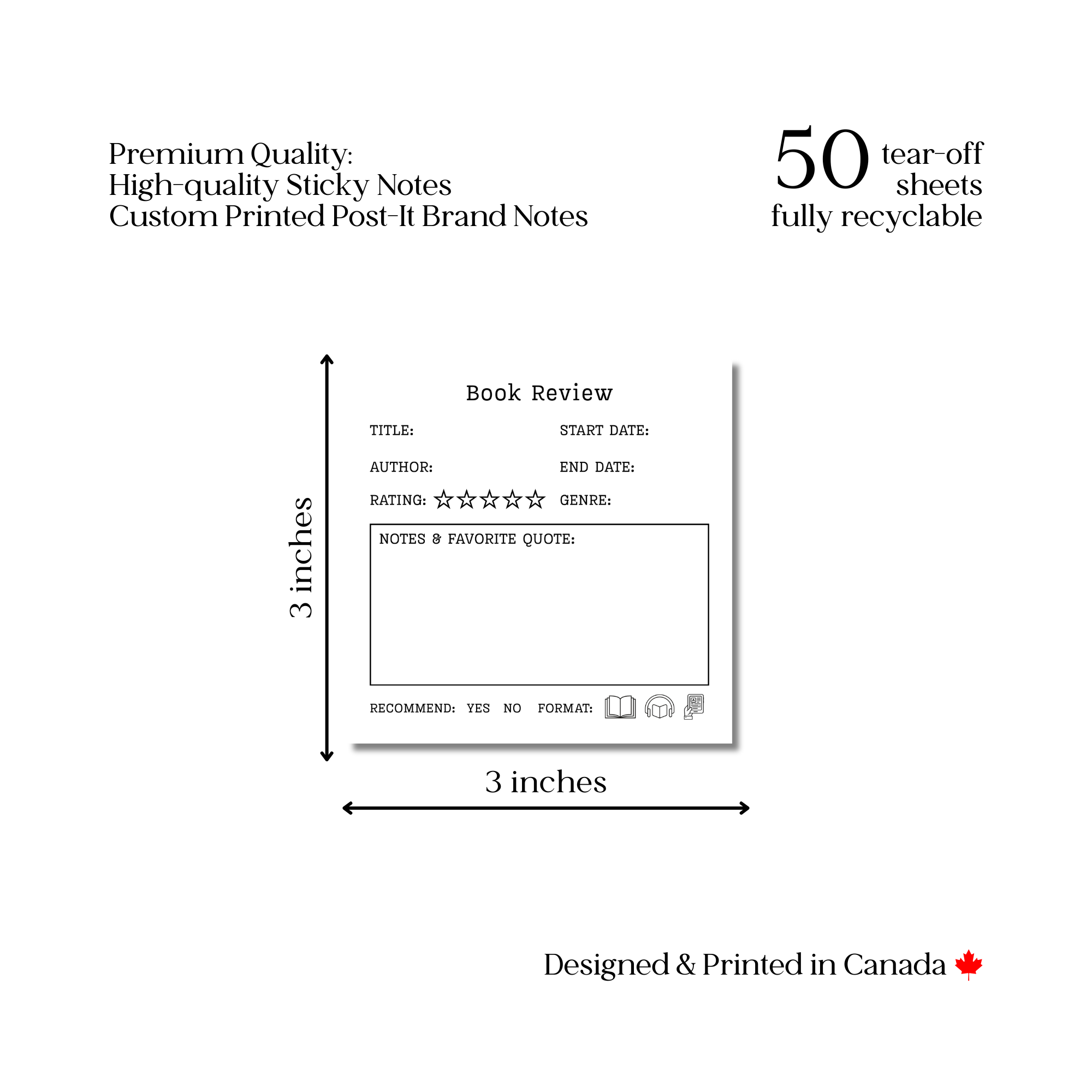 Eleventh and Taylor - Quick Book Review: 50 Sheet Post-It Note Notepad